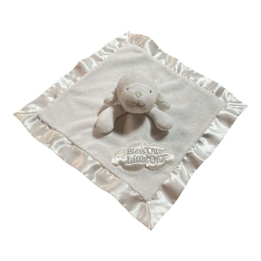 Tender Kisses Bless Our Little One Lamb Musical Lullaby Security Blanket Lovey